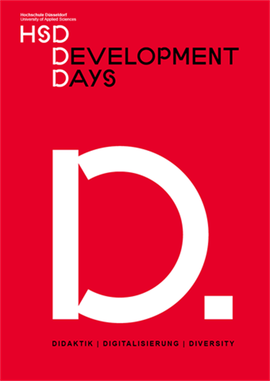 Roter Hintergrund mit dem weißem Text "Development Days" 