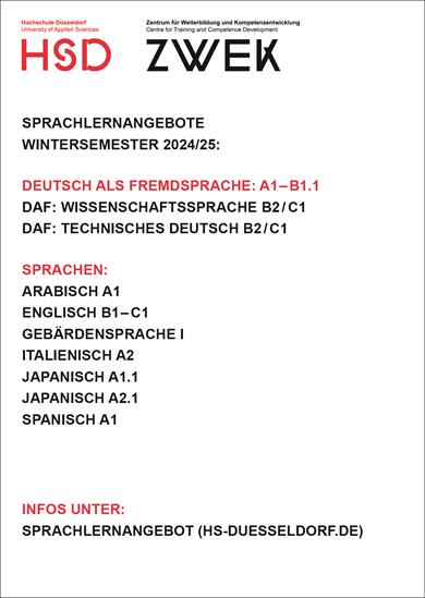 Sprachlernangebot WiSe 24/25